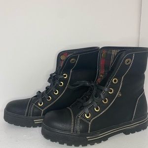 Black Flannel Boots!